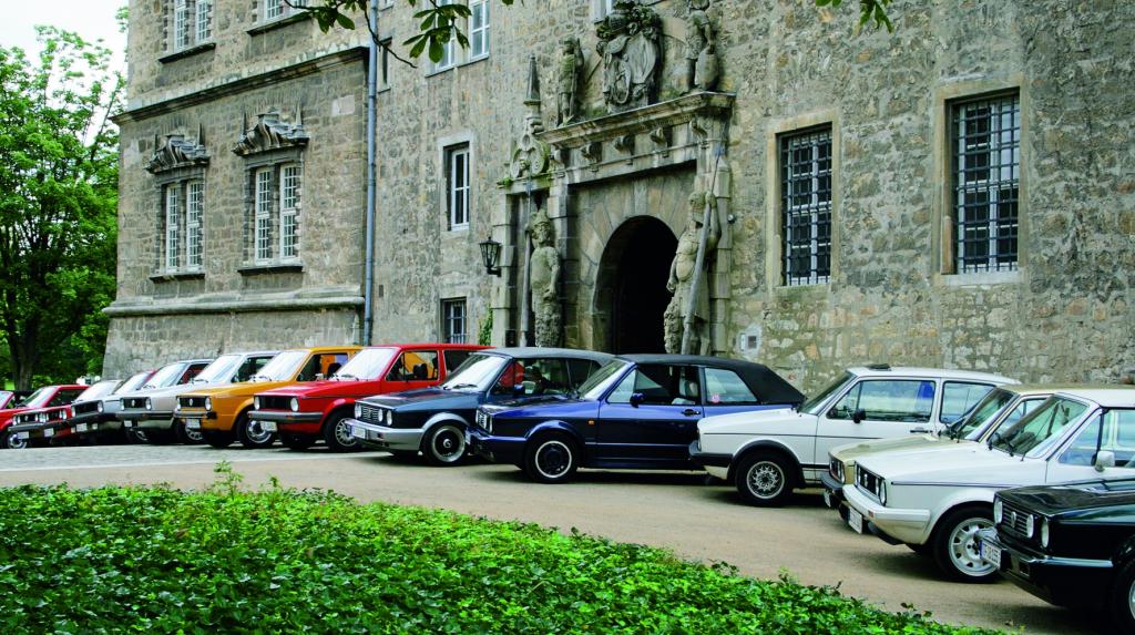 Fahrer des Volkswagen Golf I treffen sich in Wolfsburg
