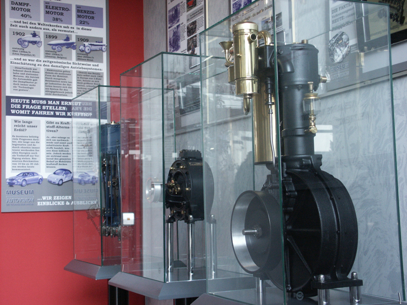 Geschichte der Antriebssysteme im Museum Autovision