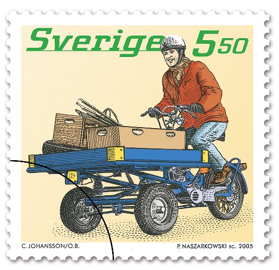 Schwedischer Dreirad-Klassiker : Flakmoped - on the road again