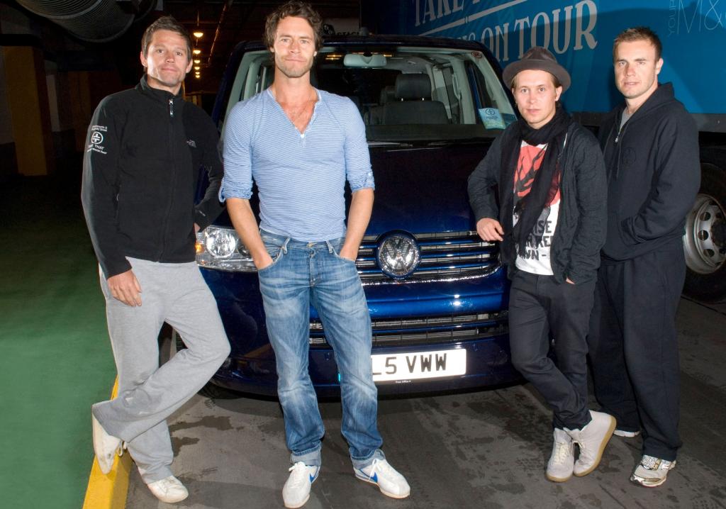 Take That im Volkswagen Multivan auf „The Circus“-Tour