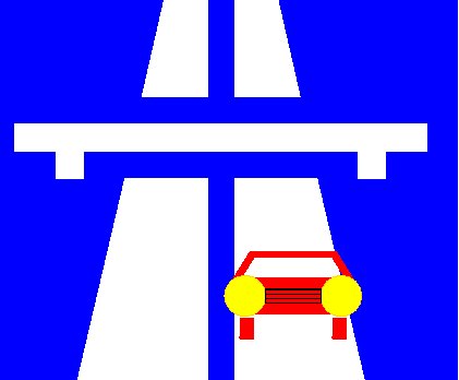 Geisterfahrer rast durch das Rohrgebiet Ein Auto. Ein Statement.