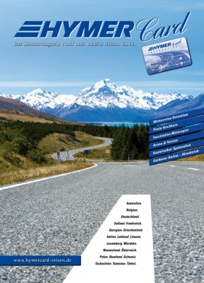 HymerCard-Reisen-Katalog 2010 ist erschienen