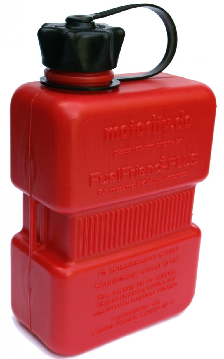 Mini-Benzinkanister als Notreserve 