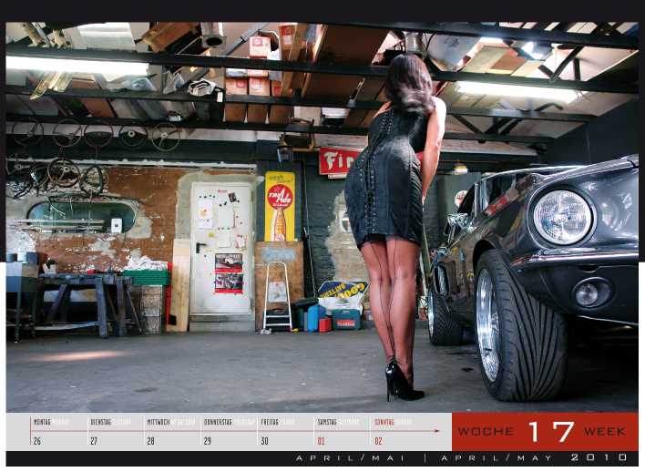 News: 'Girls & legendary US-Cars' - Wochenkalender 2010 von Carlos Kellá erschienen!