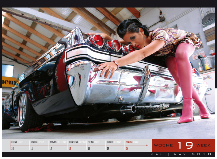 News: 'Girls & legendary US-Cars' - Wochenkalender 2010 von Carlos Kellá erschienen!