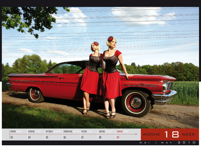 News: 'Girls & legendary US-Cars' - Wochenkalender 2010 von Carlos Kellá erschienen!