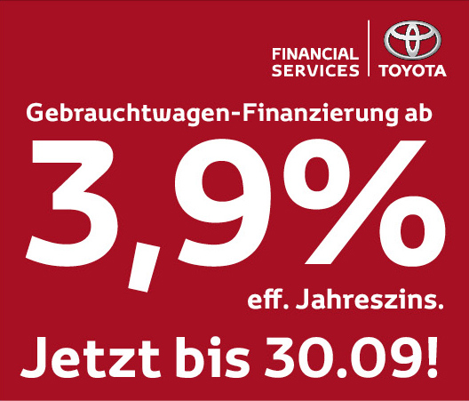 Toyota Financial Services bietet Sonderkonditionen für Gebrauchte