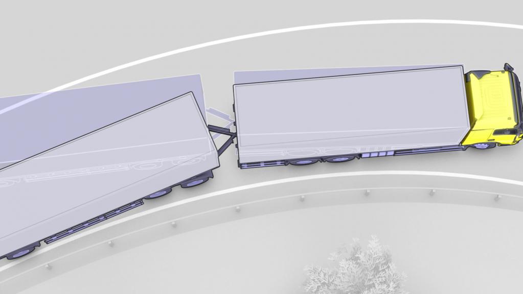 Volvo Trucks bietet ESP nun auch für Gliederzüge an 