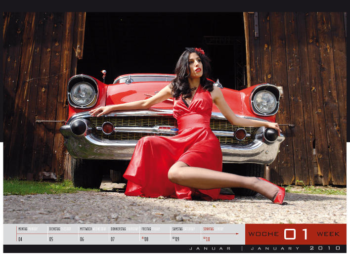 auto.de-Weihnachts-Gewinnspiel: ''Girls und legendary US-Cars'' - Wochenkalender 2010