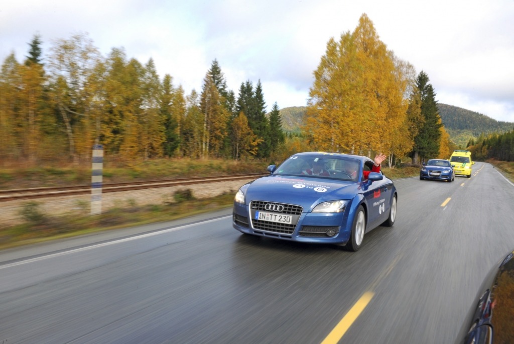 Audi Efficiency Challenge-Flotte in Trondheim