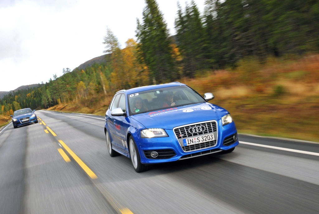 Audi Efficiency Challenge-Flotte in Trondheim