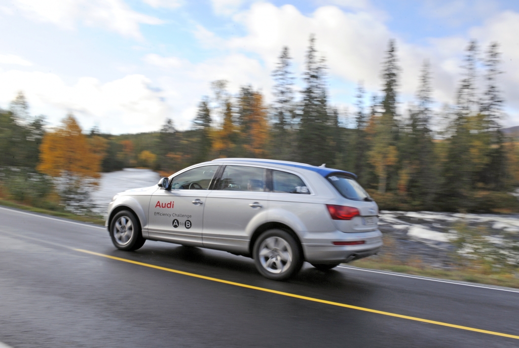 Audi Efficiency Challenge-Flotte in Trondheim