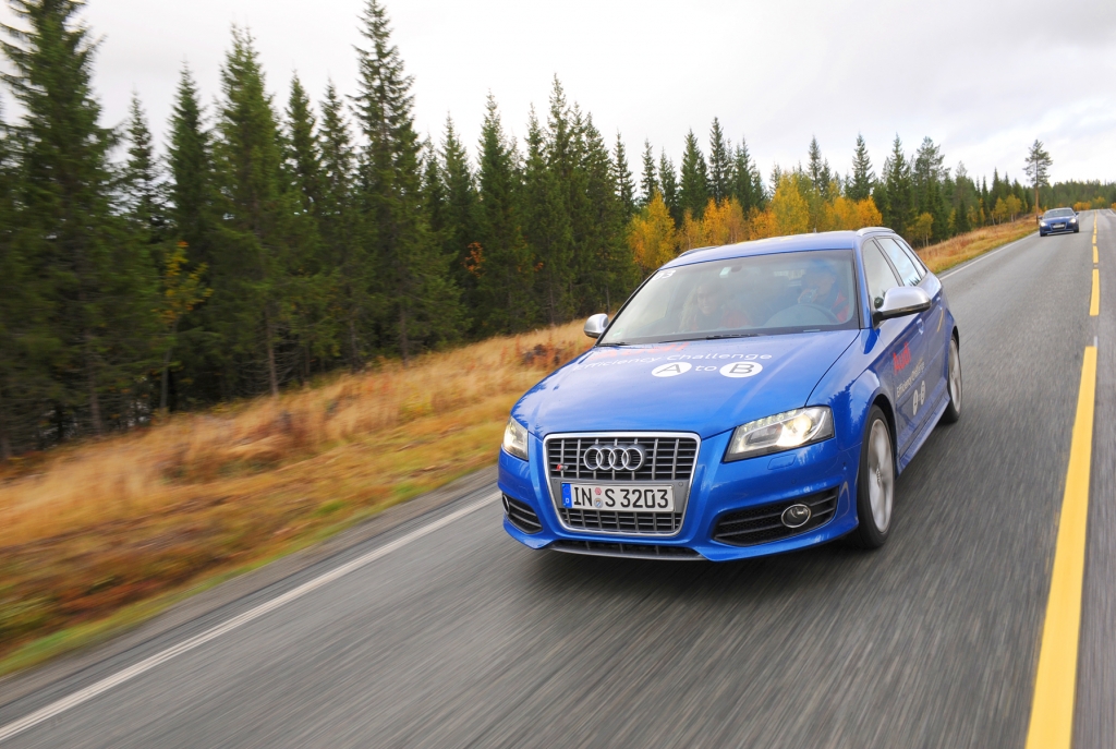 Audi Efficiency Challenge-Flotte in Trondheim