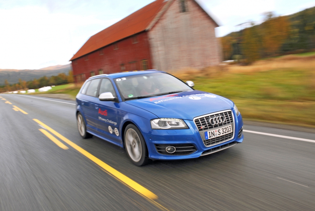Audi Efficiency Challenge-Flotte in Trondheim