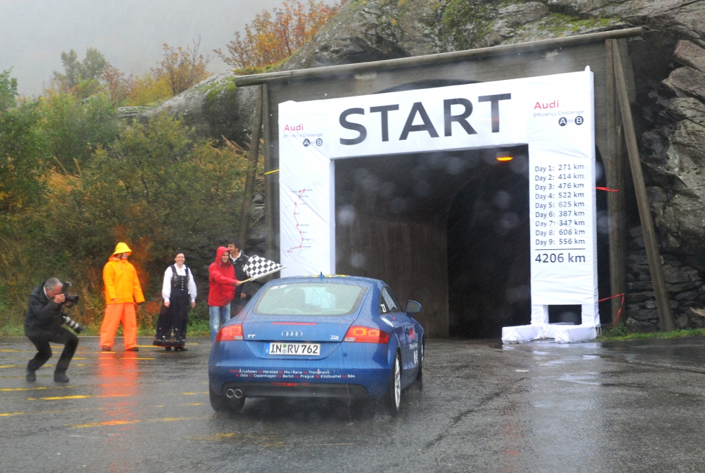 Audi Efficiency Challenge: Heute nach Mo i Rana