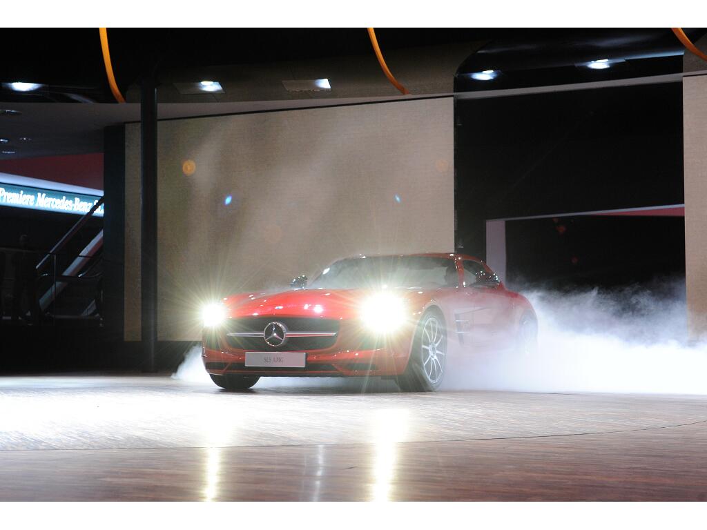 IAA Frankfurt: IAA 2009 Rundgang: Mercedes-Benz SLS AMG Flügeltürer