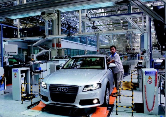 Neue Audi-Montagehalle in China 