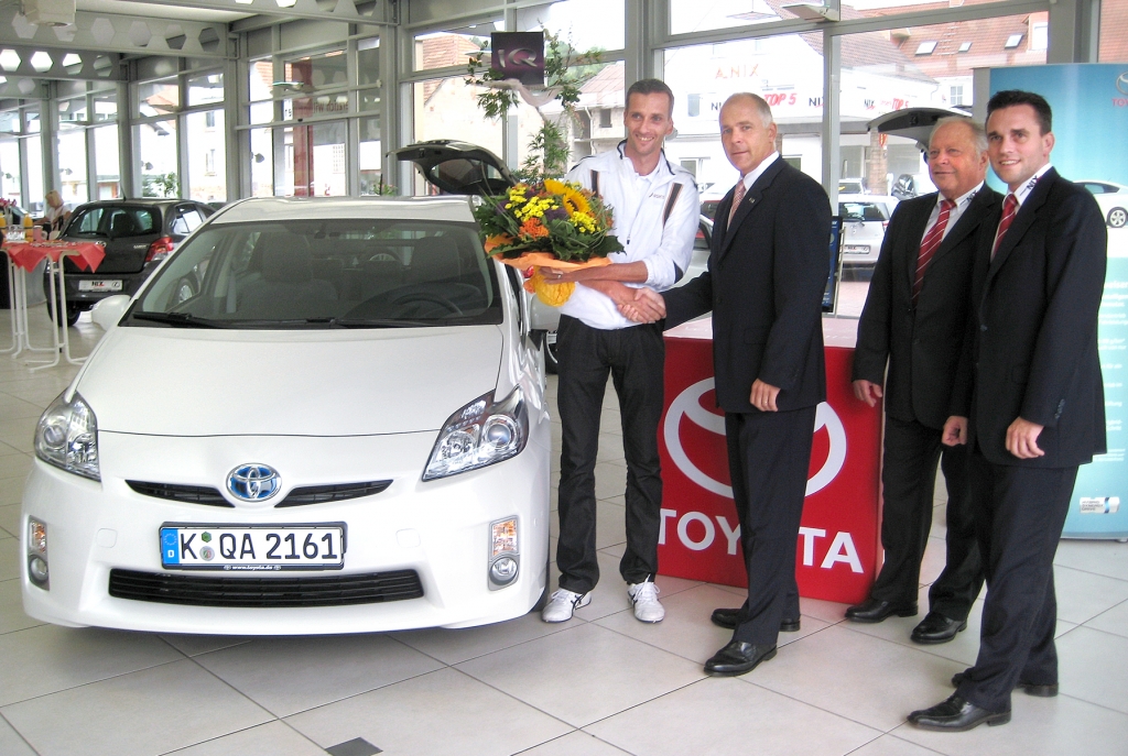 Toyota Prius für Marathonläufer Carsten Eich