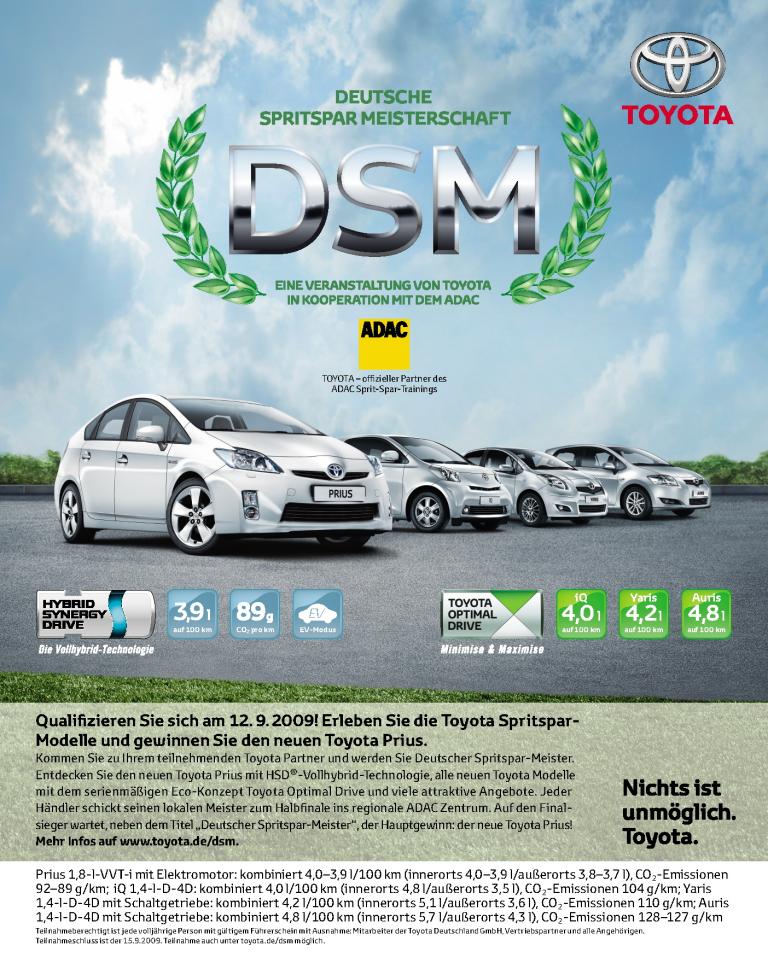 Toyota sucht den Spritspar-Meister