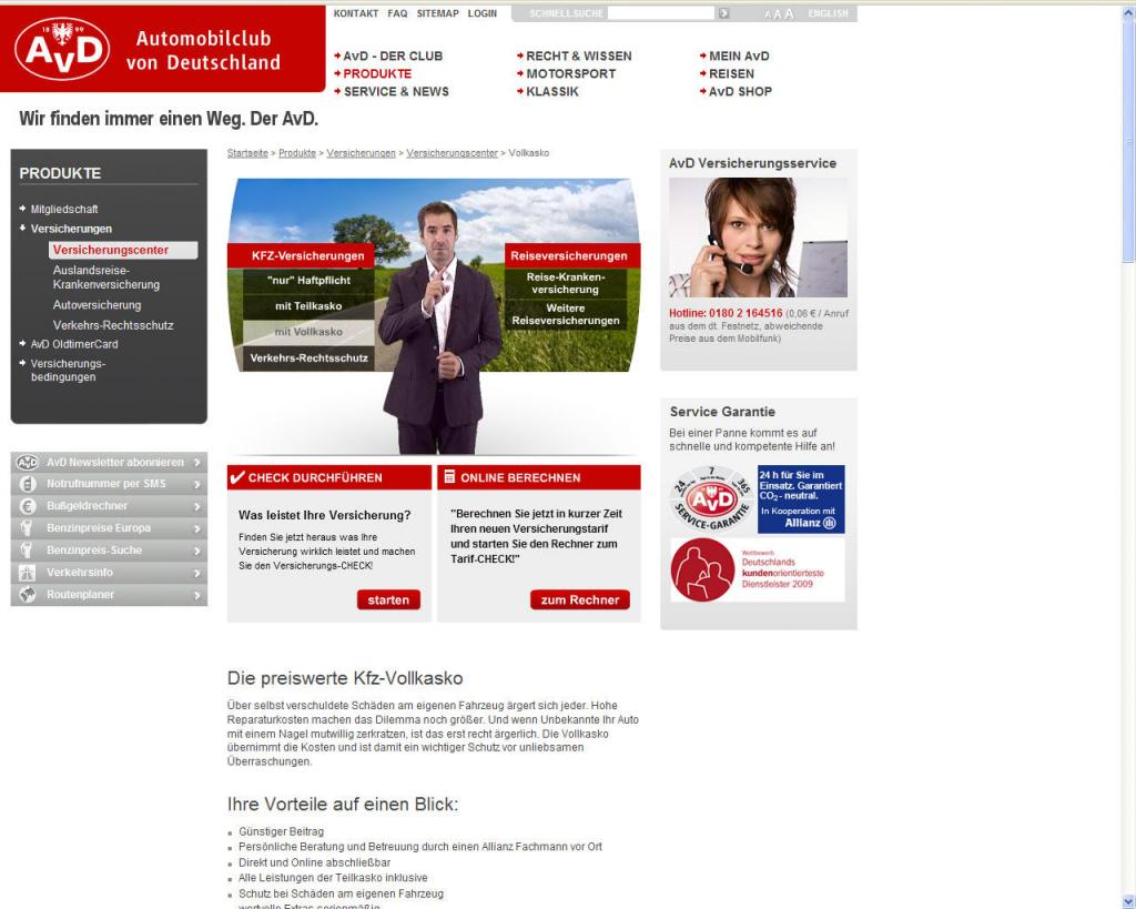 AvD startet virtuelles Versicherungscenter 