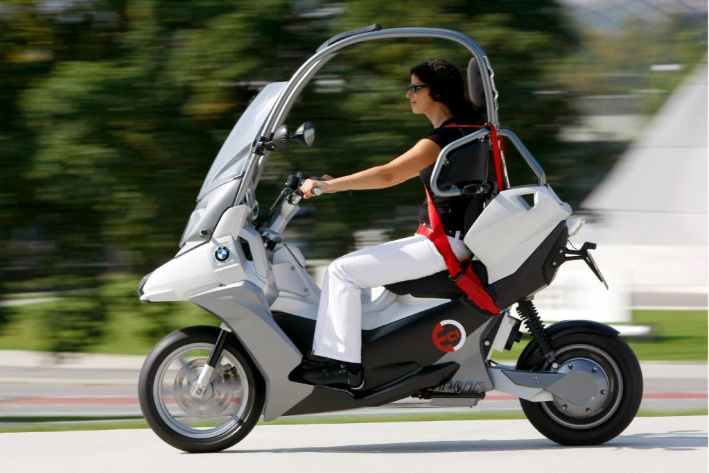 BMW fährt unter Strom: Roller-Studie C1-E mit Elektromotor  - Bild(2)
