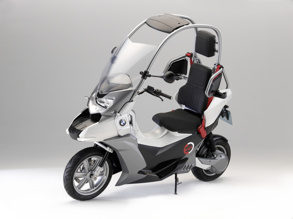 BMW fährt unter Strom: Roller-Studie C1-E mit Elektromotor 