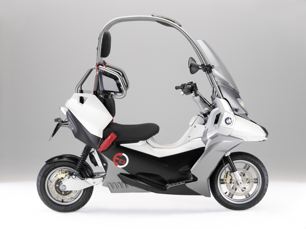 BMW fährt unter Strom: Roller-Studie C1-E mit Elektromotor 