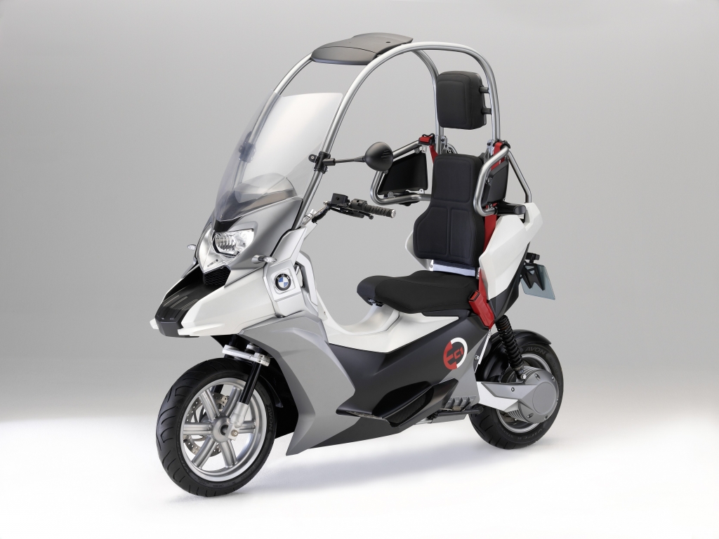 BMW fährt unter Strom: Roller-Studie C1-E mit Elektromotor 