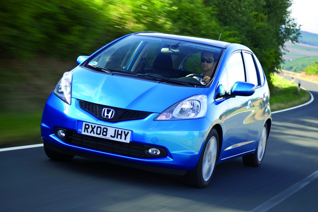 Der erste Honda Jazz, der in Europa vom Band lief.