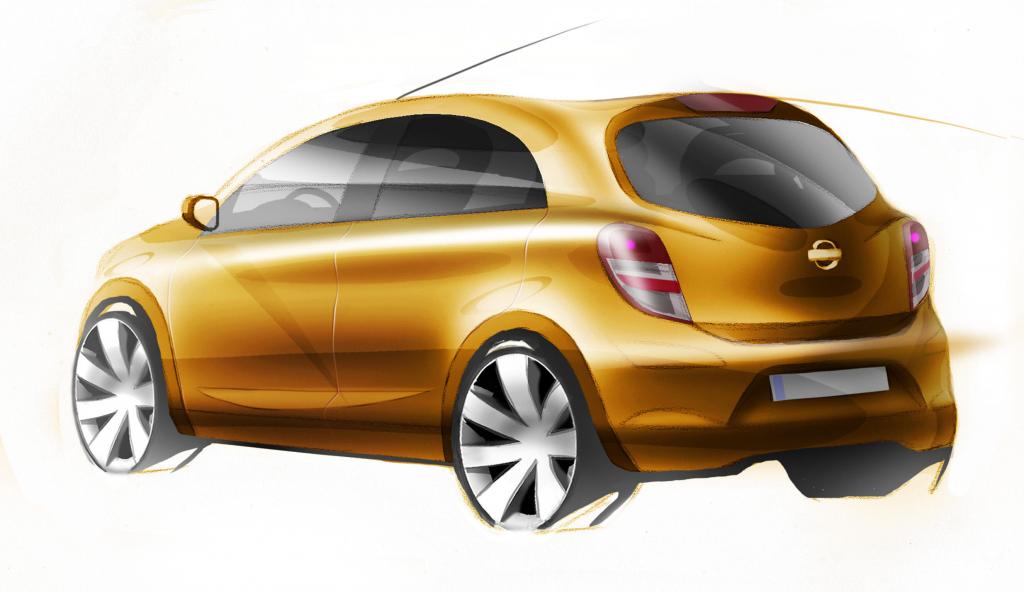 Erste Skizze des neuen Nissan Micra  - Bild(2)