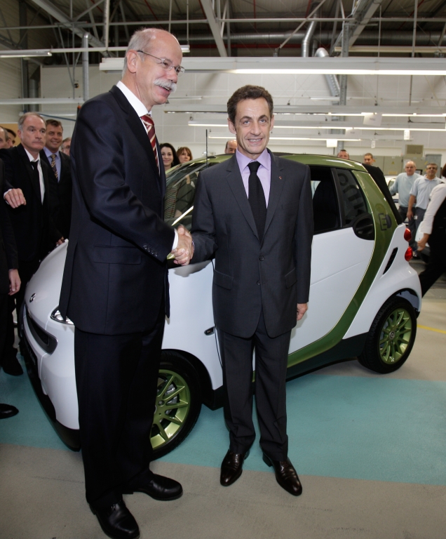 Nicolas Sarkozy zu Besuch bei Daimler