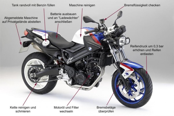 Ratgeber: Motorrad in Winterschlaf schicken 