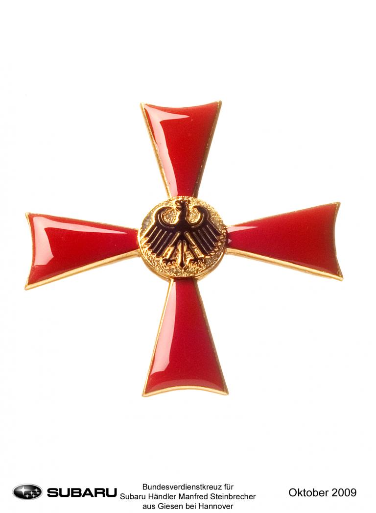 Subaru-Händler erhält Bundesverdienstkreuz