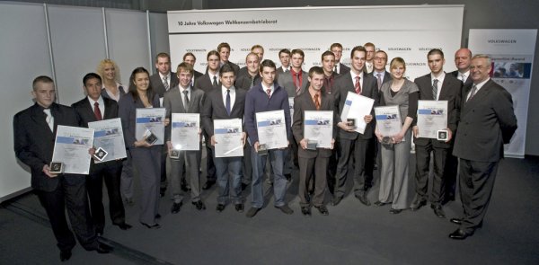 Volkswagen prämiert die besten Azubis 