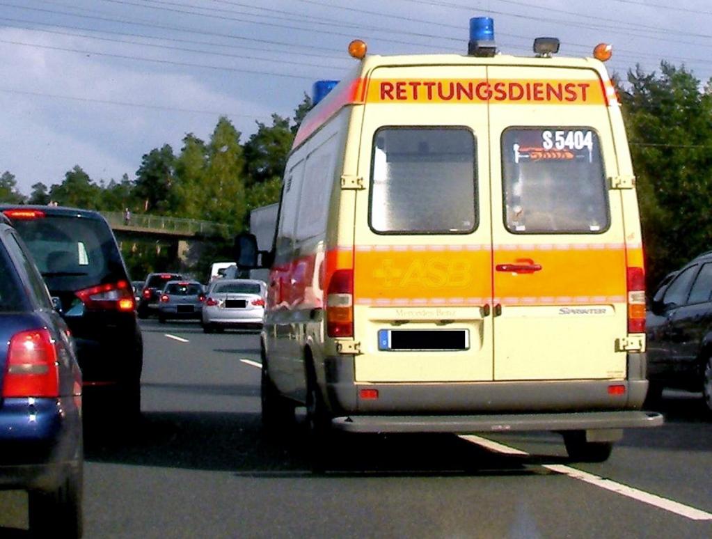 Warnsystem für Rettungskräfte-Einsatz  