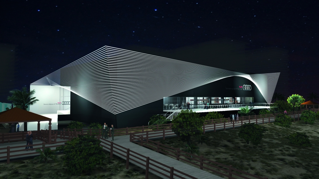 Der Audi Pavillon auf der 