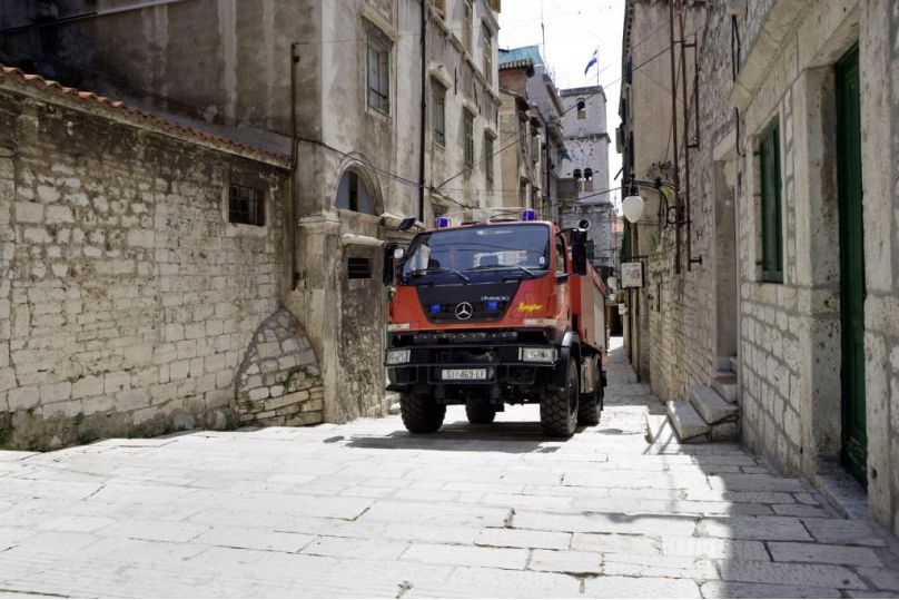 Erster Mercedes-Benz Unimog U 20 als Feuerwehrfahrzeug