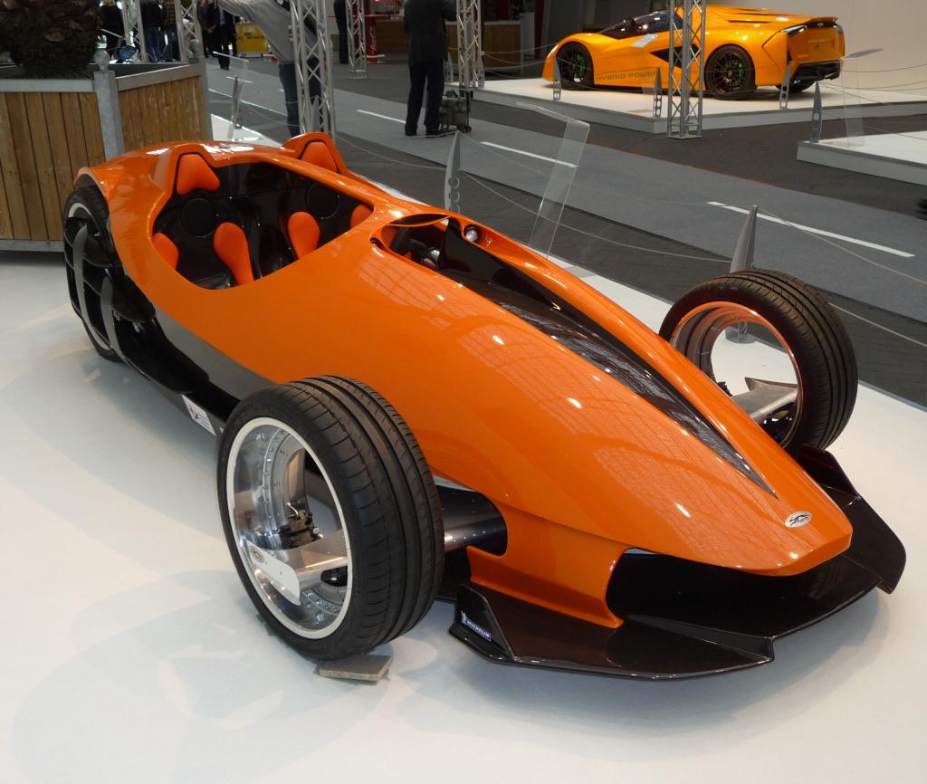 Essen Motor Show 2009: Sbarro Orbital Hybrid mit zwei Eelktromotoren und einem Verbennungsmotor von 150 PS.