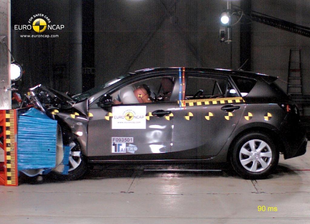 Höchstwertung für Mazda 3 im neuen EuroNCAP-Sicherheitstest