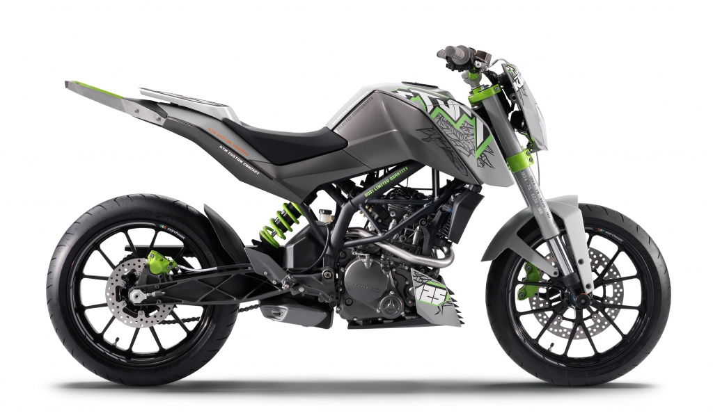 KTM 125 Concept.
KTM Duke 690 R.
KTM 350 SX-F.