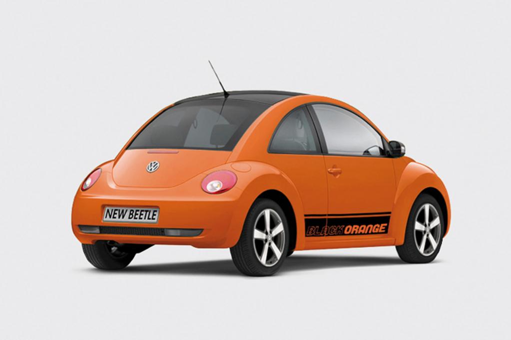 Knalliges Sondermodell des VW New Beetle 