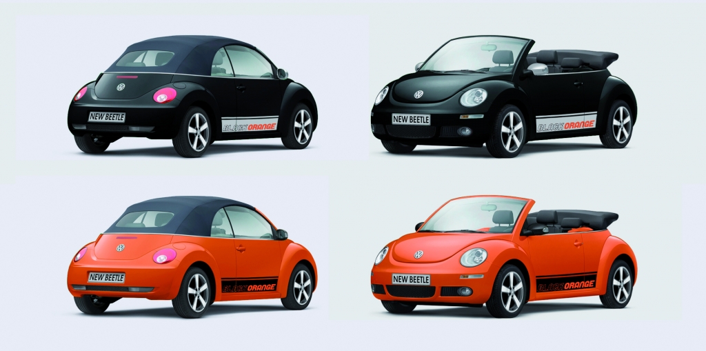 Knalliges Sondermodell des VW New Beetle 
