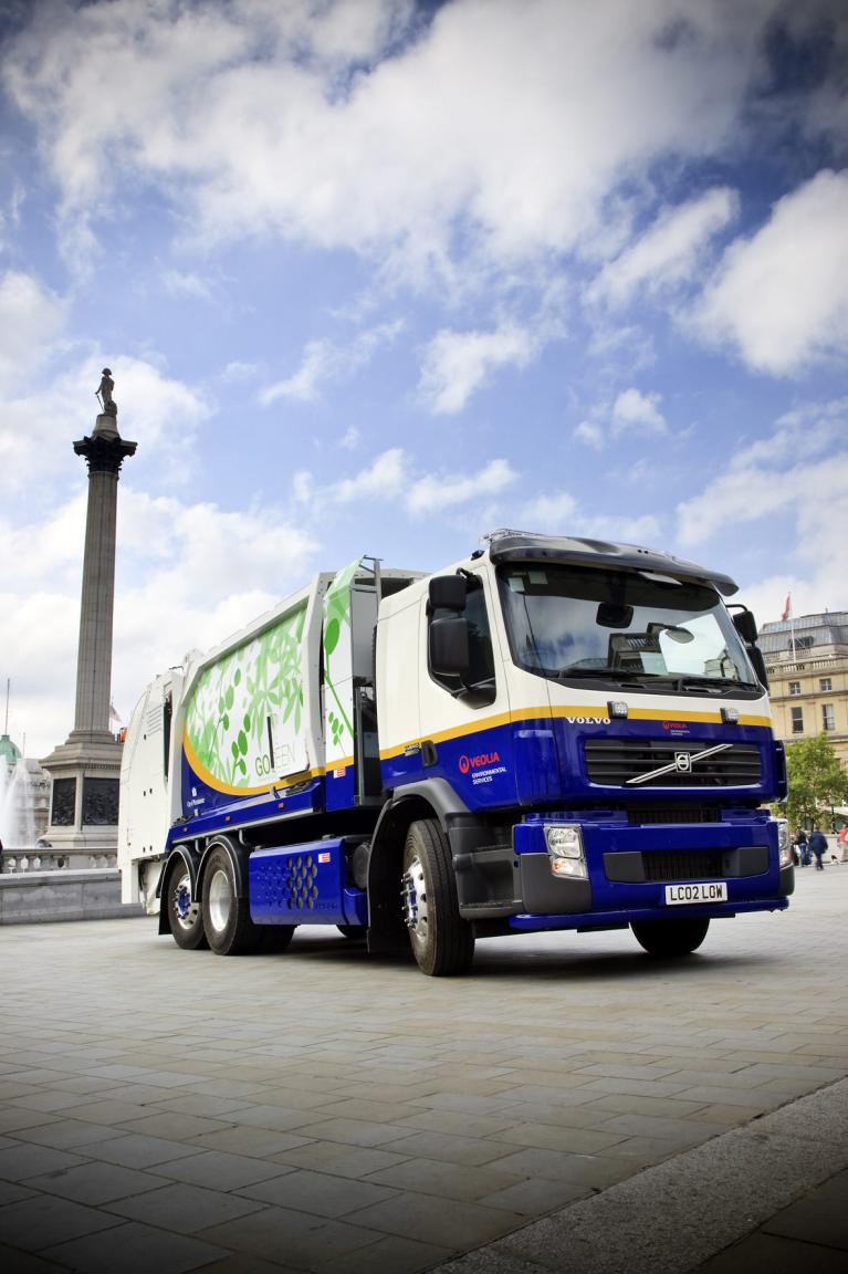 Neues Hybrid-Müllfahrzeug wird in London getestet 