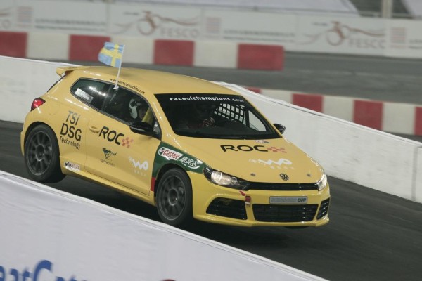 Race of Champions: Motorsport-Weltstars im Volkswagen Scirocco