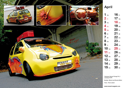 auto.de-Weihnachts-Gewinnspiel: Renault-Scene-Magazin Kalender 2010