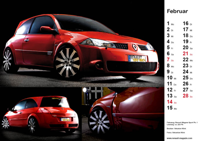 auto.de-Weihnachts-Gewinnspiel: Renault-Scene-Magazin Kalender 2010