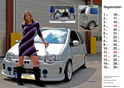 auto.de-Weihnachts-Gewinnspiel: Renault-Scene-Magazin Kalender 2010