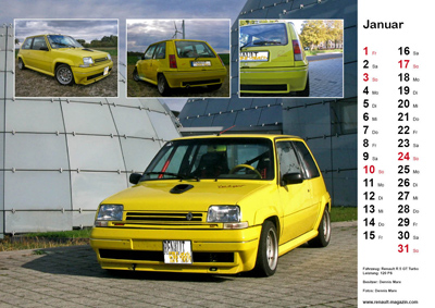 auto.de-Weihnachts-Gewinnspiel: Renault-Scene-Magazin Kalender 2010