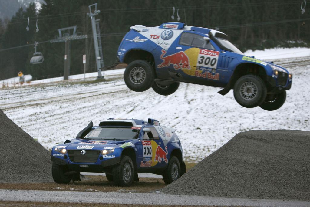 Dakar-Team von Volkswagen verabschiedete sich im Schnee