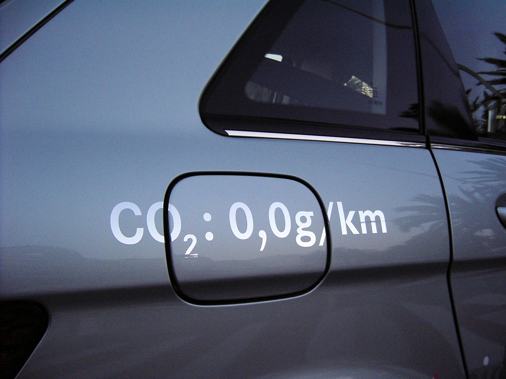 Der Kohlendioxid-Ausstoß des Mercedes B-Klasse-F-Cell ist gleich null.